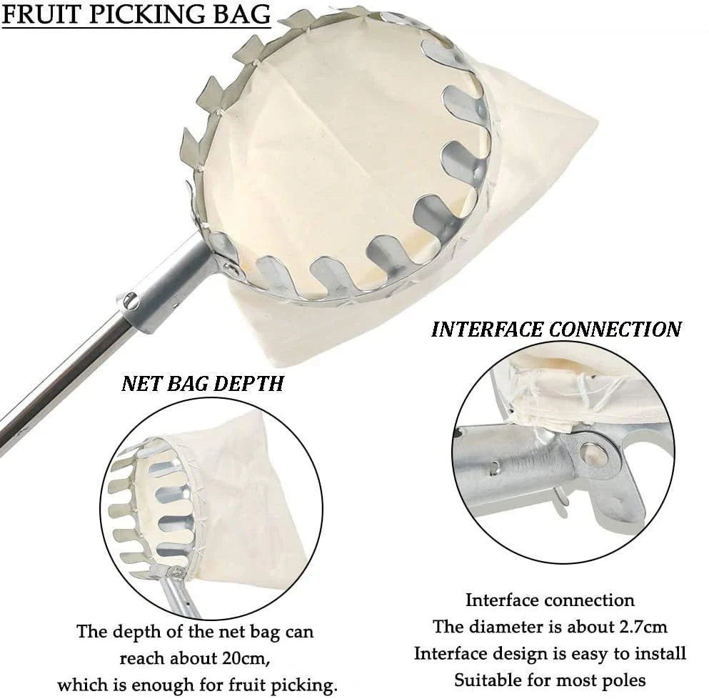 Easy Fruit Picker tool with basket