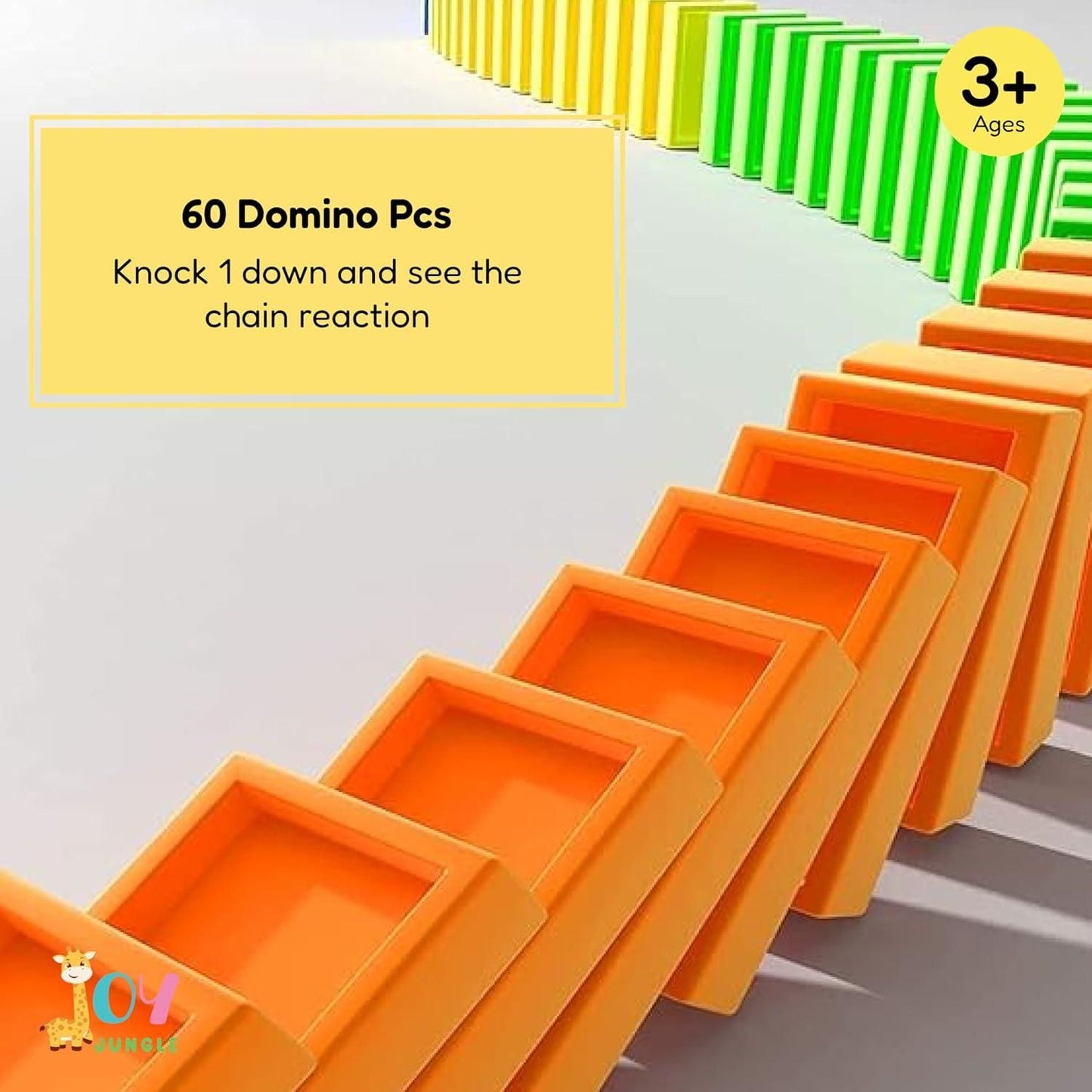 The Ultimate Gift for Curious Kids - Domino Train Toy with Lights & Music