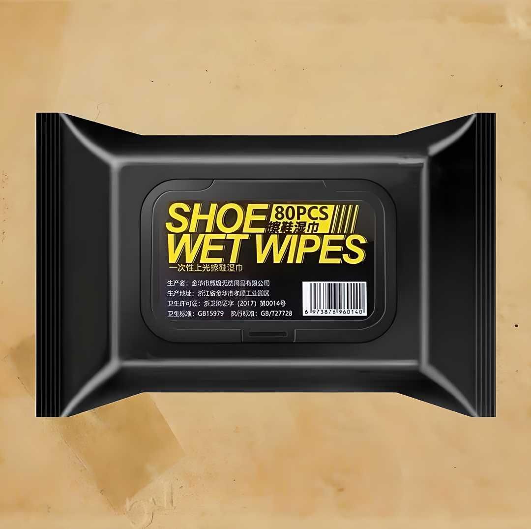 Premium Sneaker & Shoe Cleaning Wipes – Instant Stain Remover (Pack of 1 / 2 / 3 – 80 Wipes Each)
