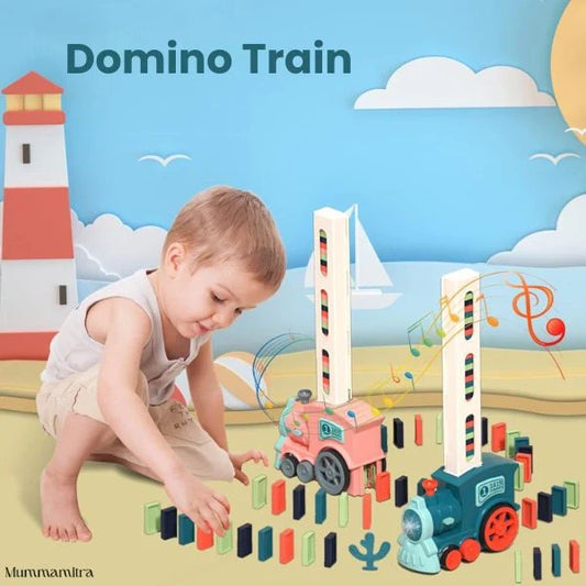 The Ultimate Gift for Curious Kids - Domino Train Toy with Lights & Music