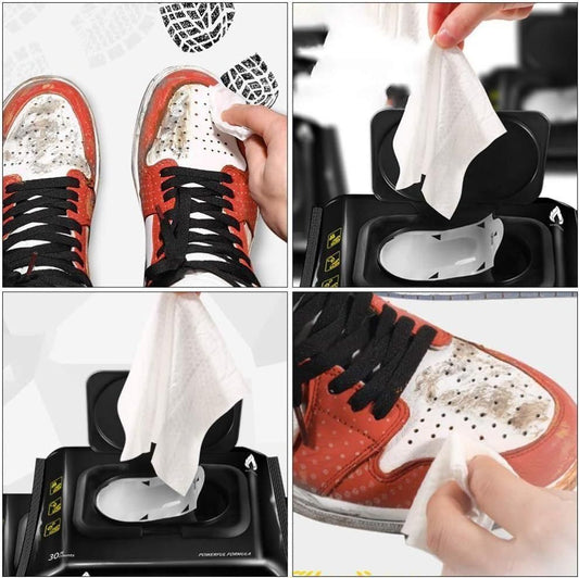 Premium Sneaker & Shoe Cleaning Wipes – Instant Stain Remover (Pack of 1 / 2 / 3 – 80 Wipes Each)