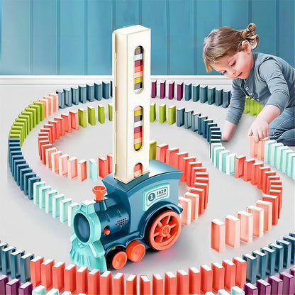 The Ultimate Gift for Curious Kids - Domino Train Toy with Lights & Music