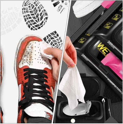 Premium Sneaker & Shoe Cleaning Wipes – Instant Stain Remover (Pack of 1 / 2 / 3 – 80 Wipes Each)