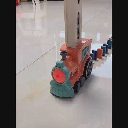 The Ultimate Gift for Curious Kids - Domino Train Toy with Lights & Music